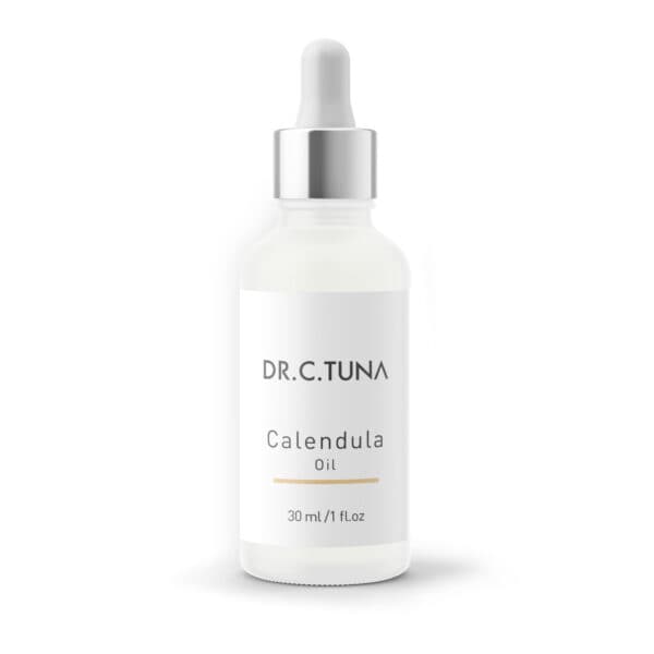 Aceite de caléndula para la cara - botella de aceite natural para piel sensible