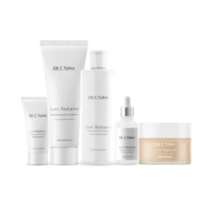 set facial iluminador Farmasi Lumi Radiance con 5 productos