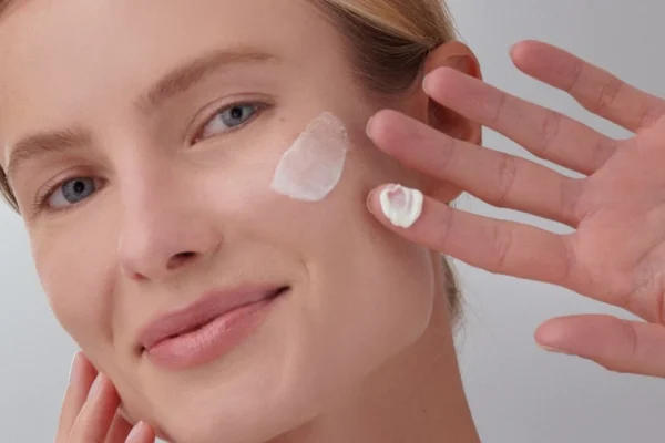 Textura del limpiador facial piel madura exfoliante suave: cremigel que respeta y alisa